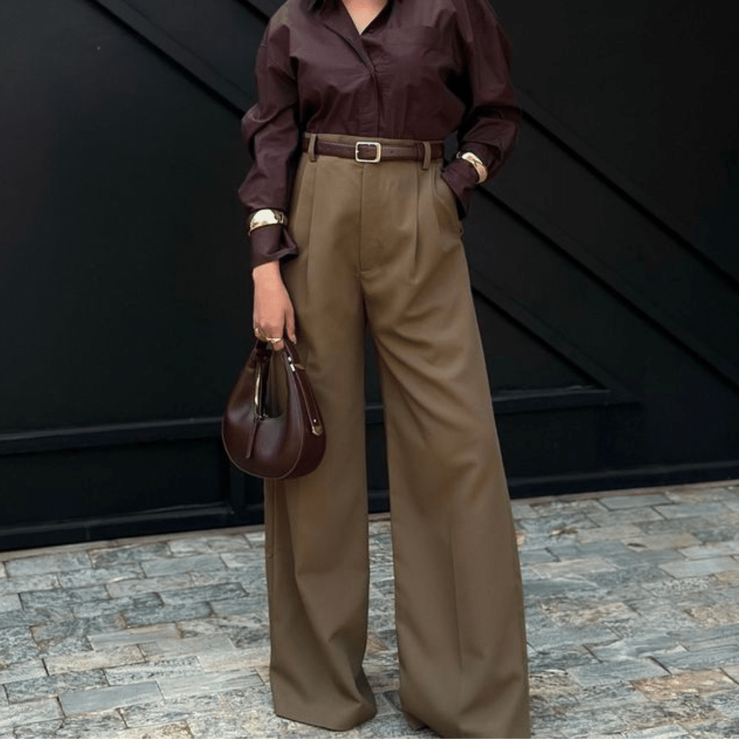 Button-Down_Shirt__High-Waisted_Flare_Jeans
