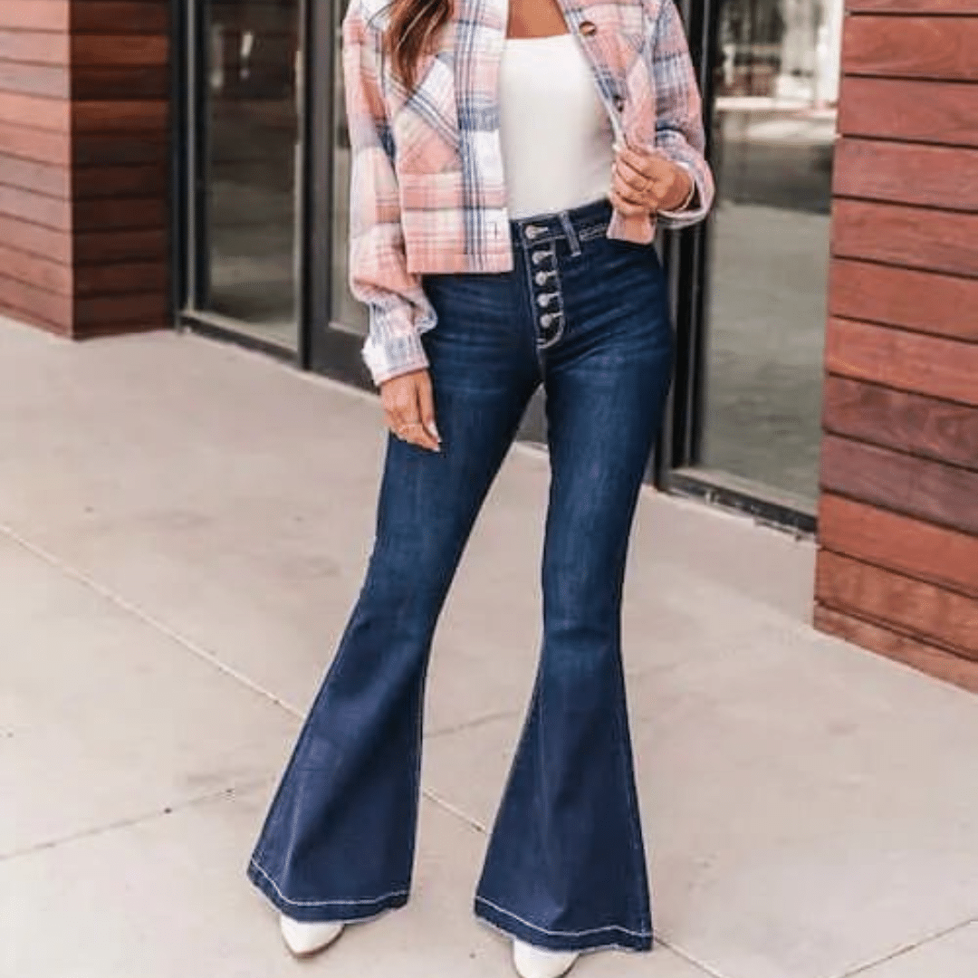 Button-Front_Flare_Jeans