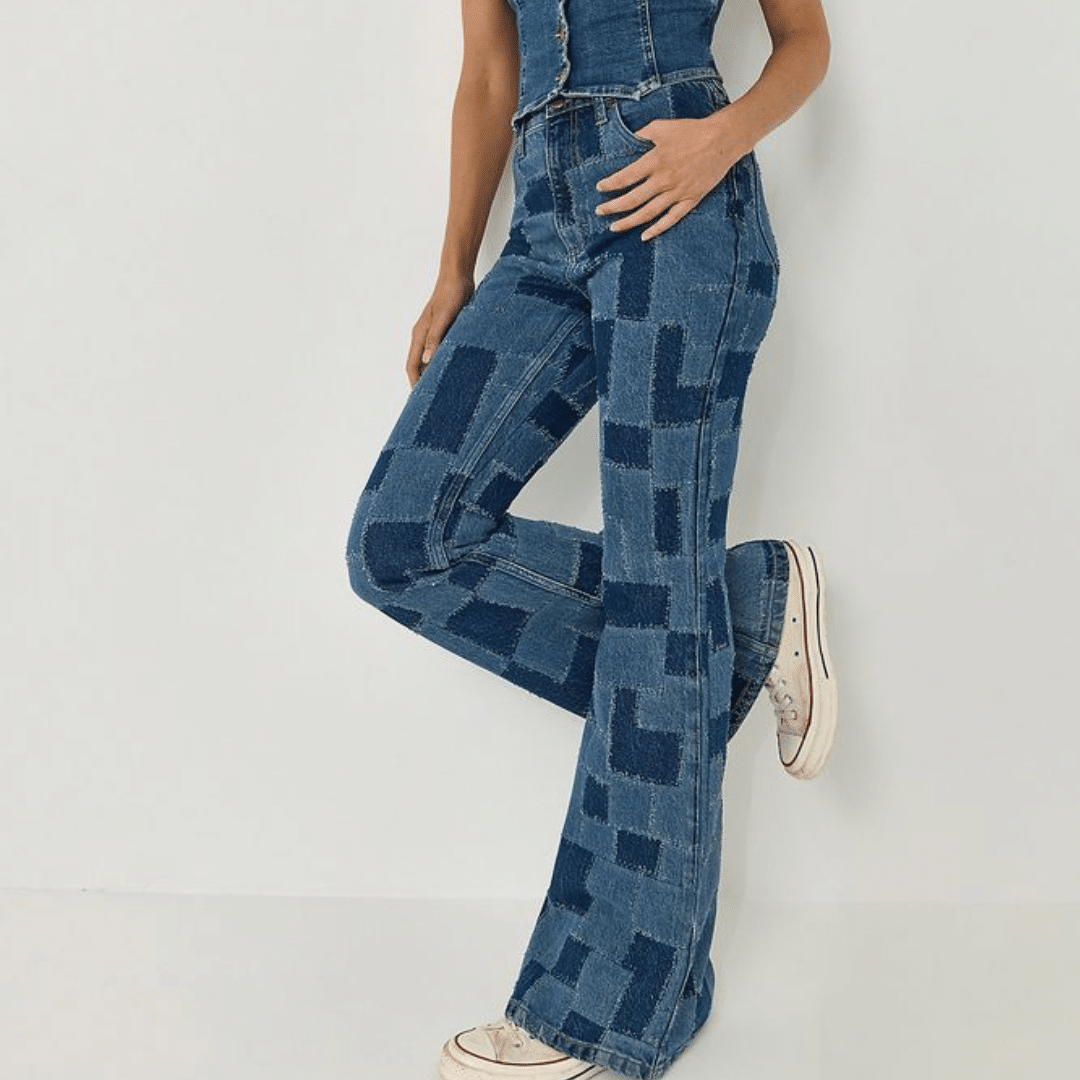 Patchwork_Flare_Jeans