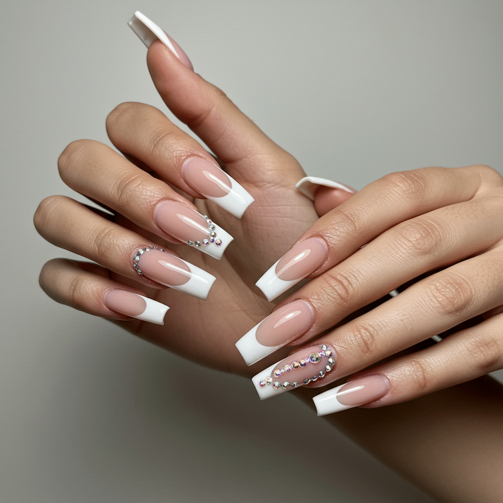 Rhinestone_French_Tips