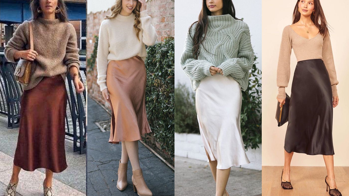 Satin Skirt Styles