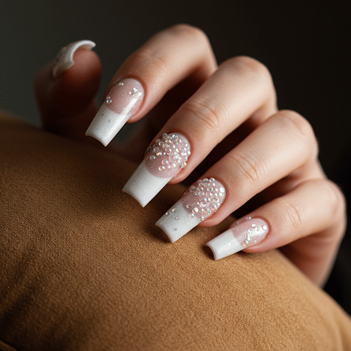 White_Nail_Design_with_Caviar_Beads