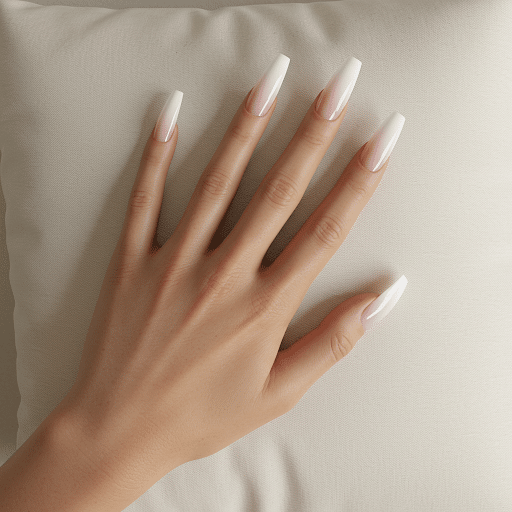White_Ombre_Nail_Design