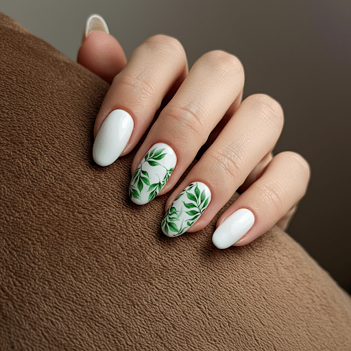 White_with_Leaf_Designs