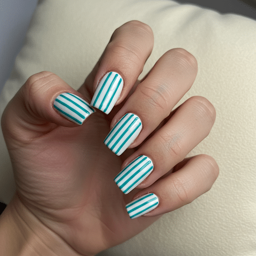 White_with_Striped_Accents