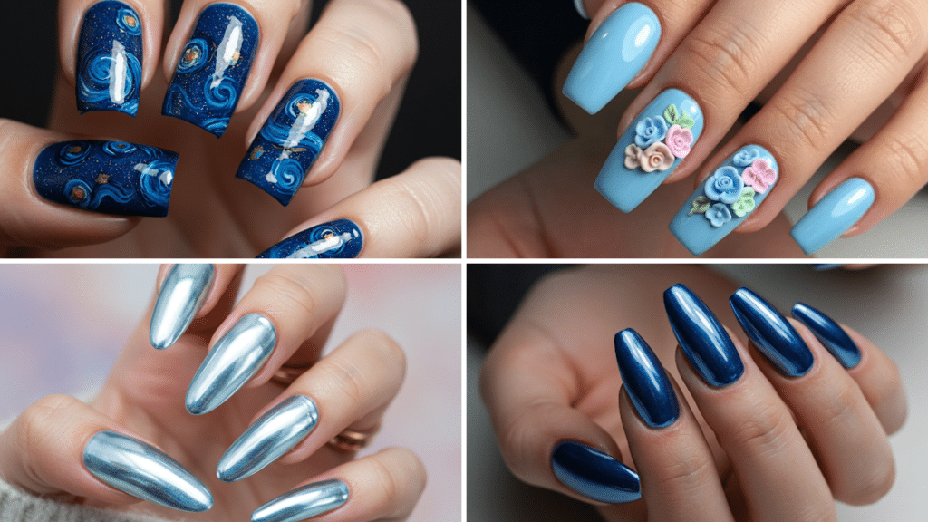 blue nail ideas