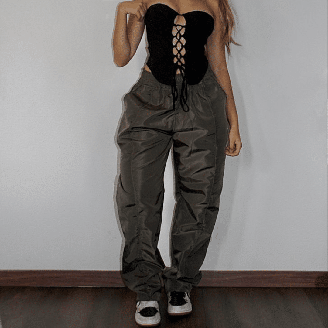 Black_Lace-Up_Corset_Top_With_Cargo_Pants