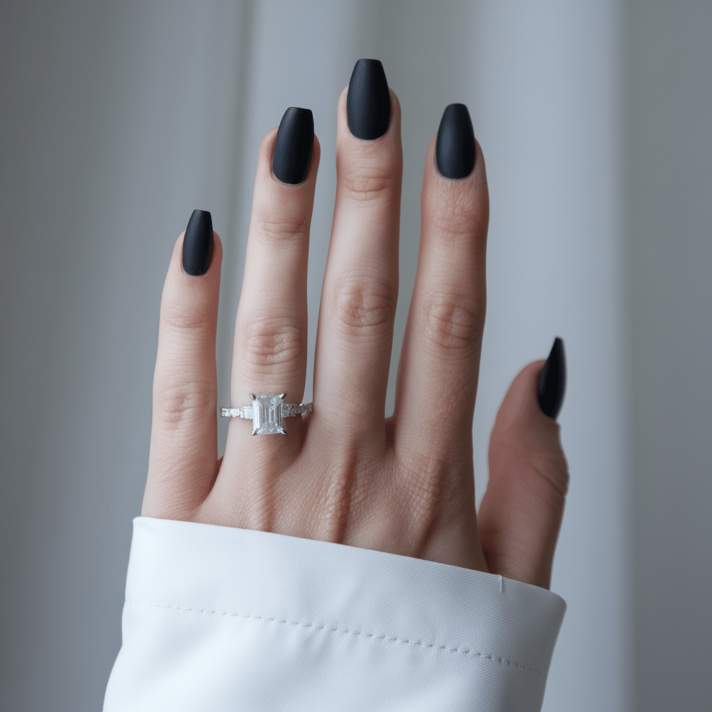 Charcoal_Matte_Nails