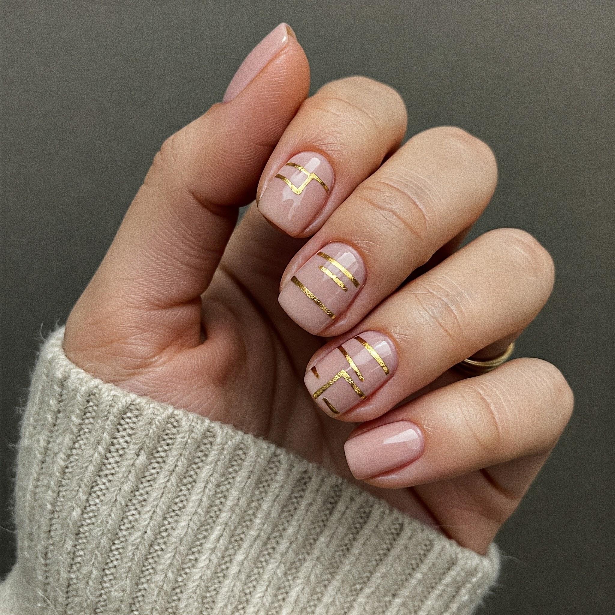 Nude_and_Matte_Gold_Stripes