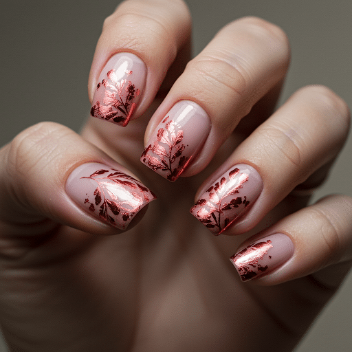 Pink_Ombre_with_Rose_Gold_Leaf_Accents