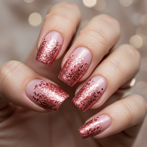 Rose_Gold_Glitter_Fade_on_Pink_Base