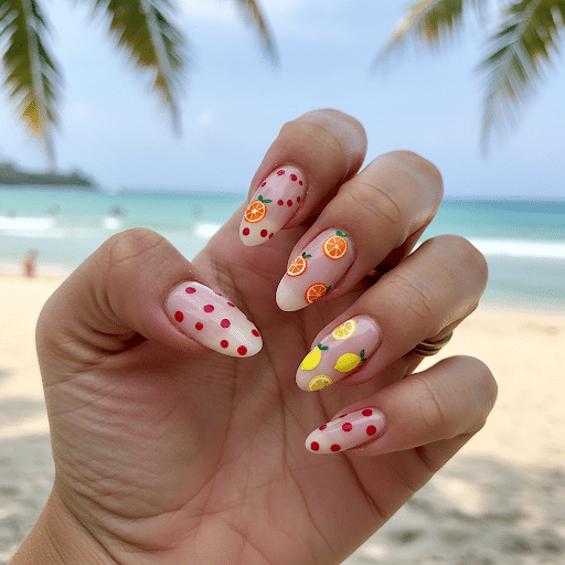 Tropical_Fruits__Polka_Dots