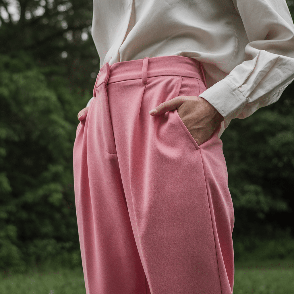 what to wear with pink pants
