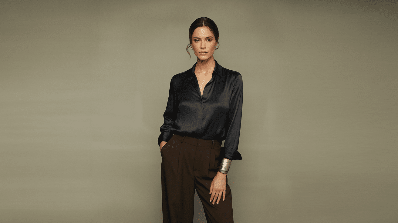 Black_Shirt_with_Brown_Pants