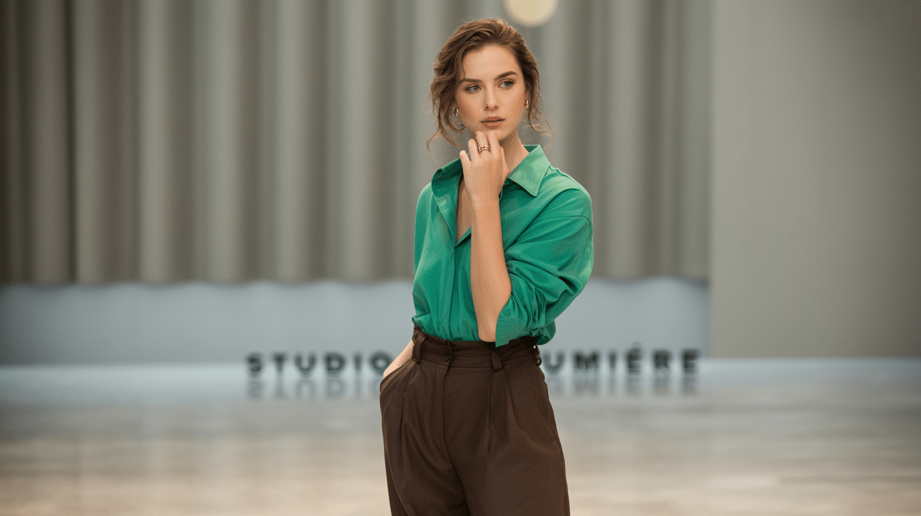 Green_Shirt_with_Brown_Pants