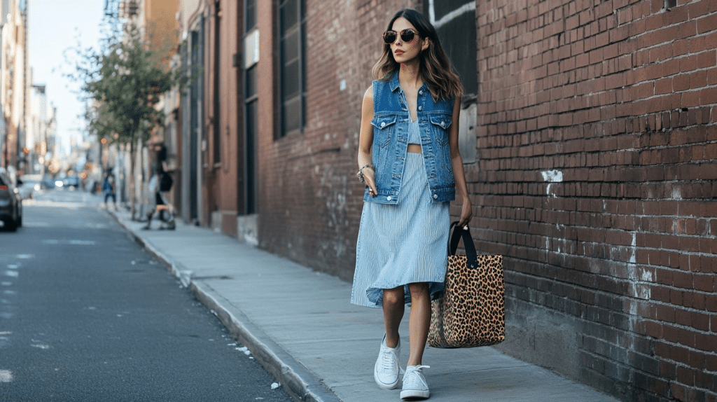 How to Style a Denim Vest Effortlessly in 11 Ways