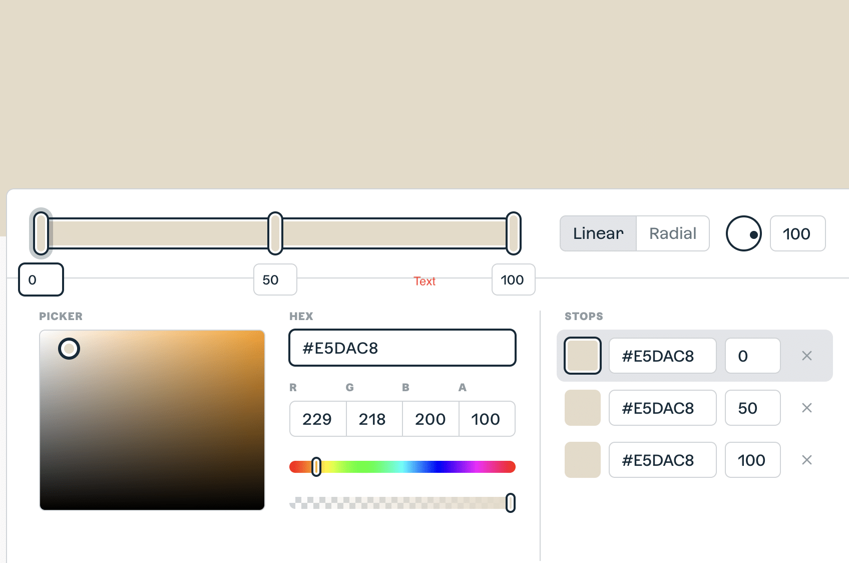 Jotun_Vanilla_Latte_on_the_Color_Wheel