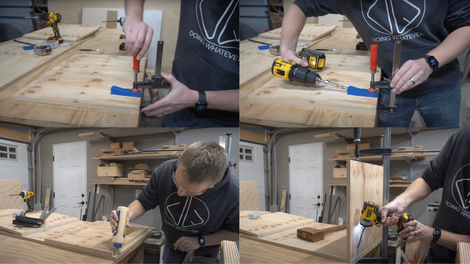Step 3 Assemble Legs to Top Using Pocket Holes