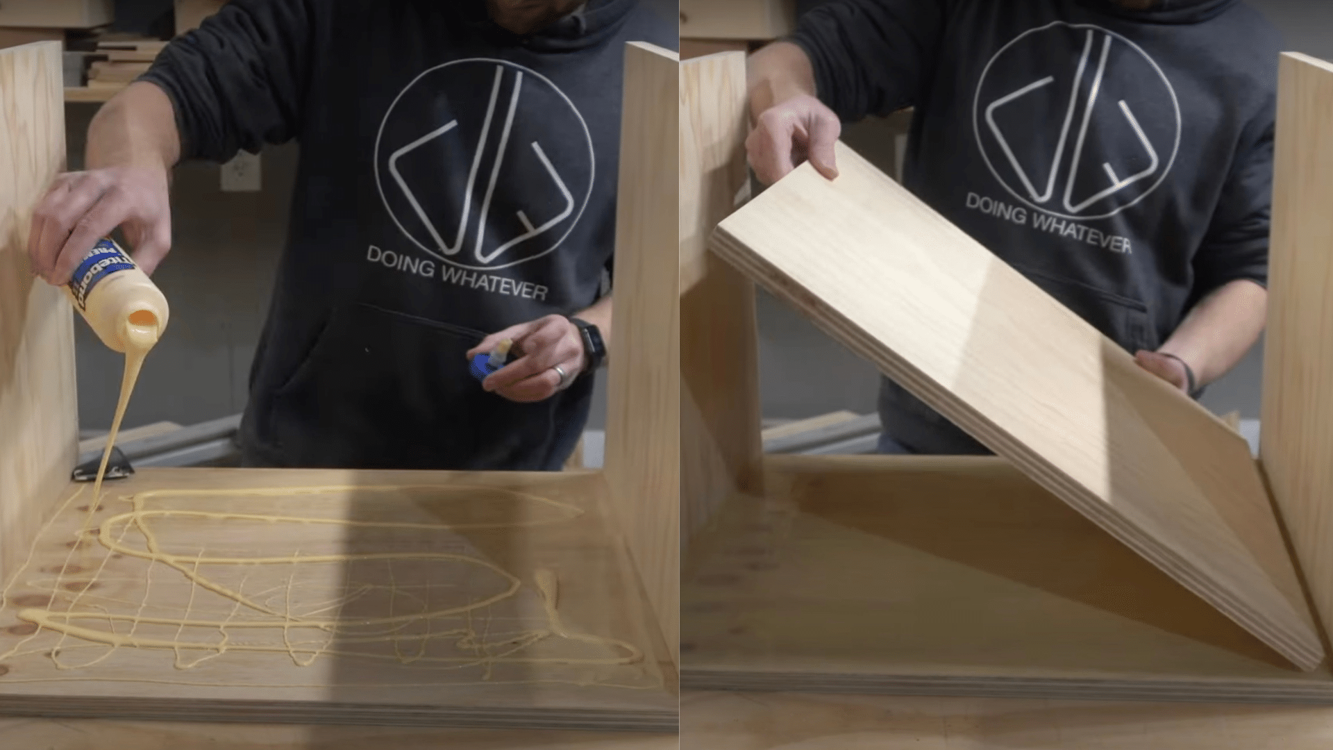Step 4 Add Horizontal Panels Between Legs