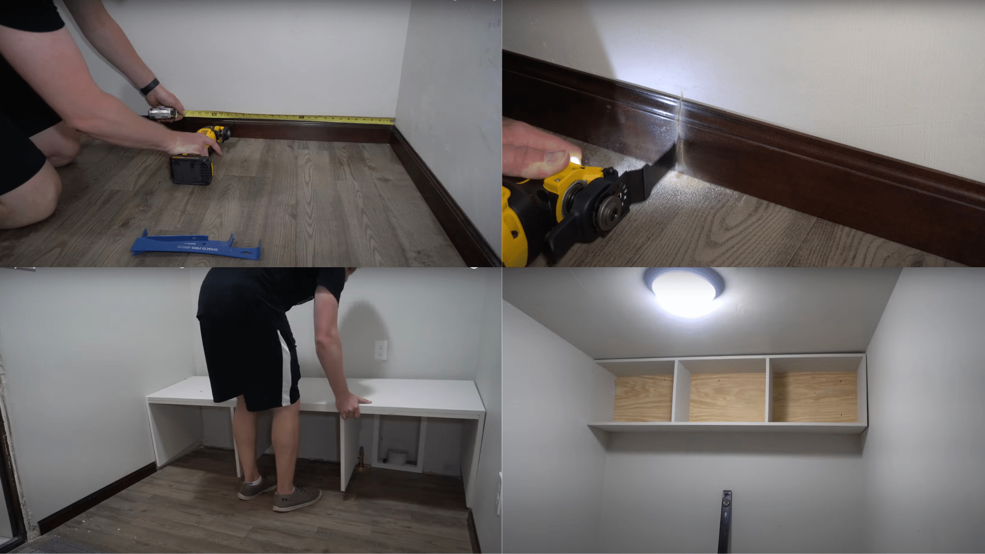 Step 7 Install Cubbies and Bench in Wall