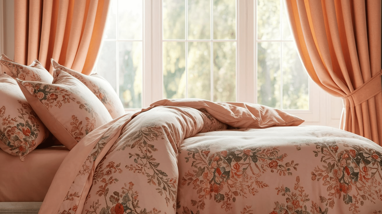 Blush Pink Toile Bedding