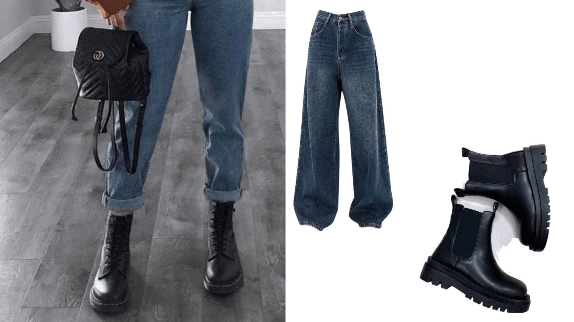 Chelsea Boots with High-Waisted Jeans