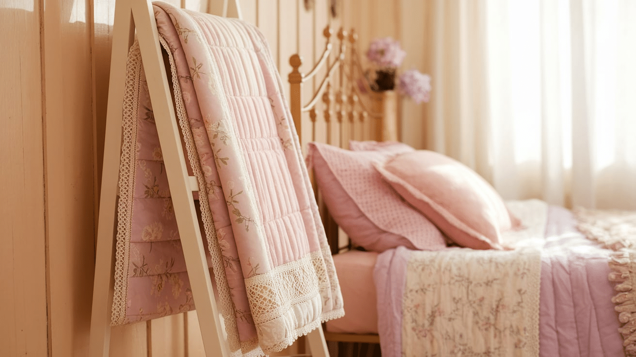 Cottage-Style Quilt Ladder