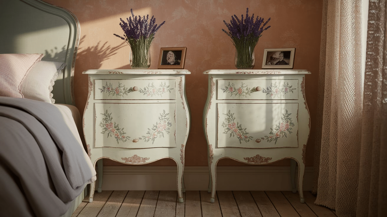 Distressed Painted Nightstands