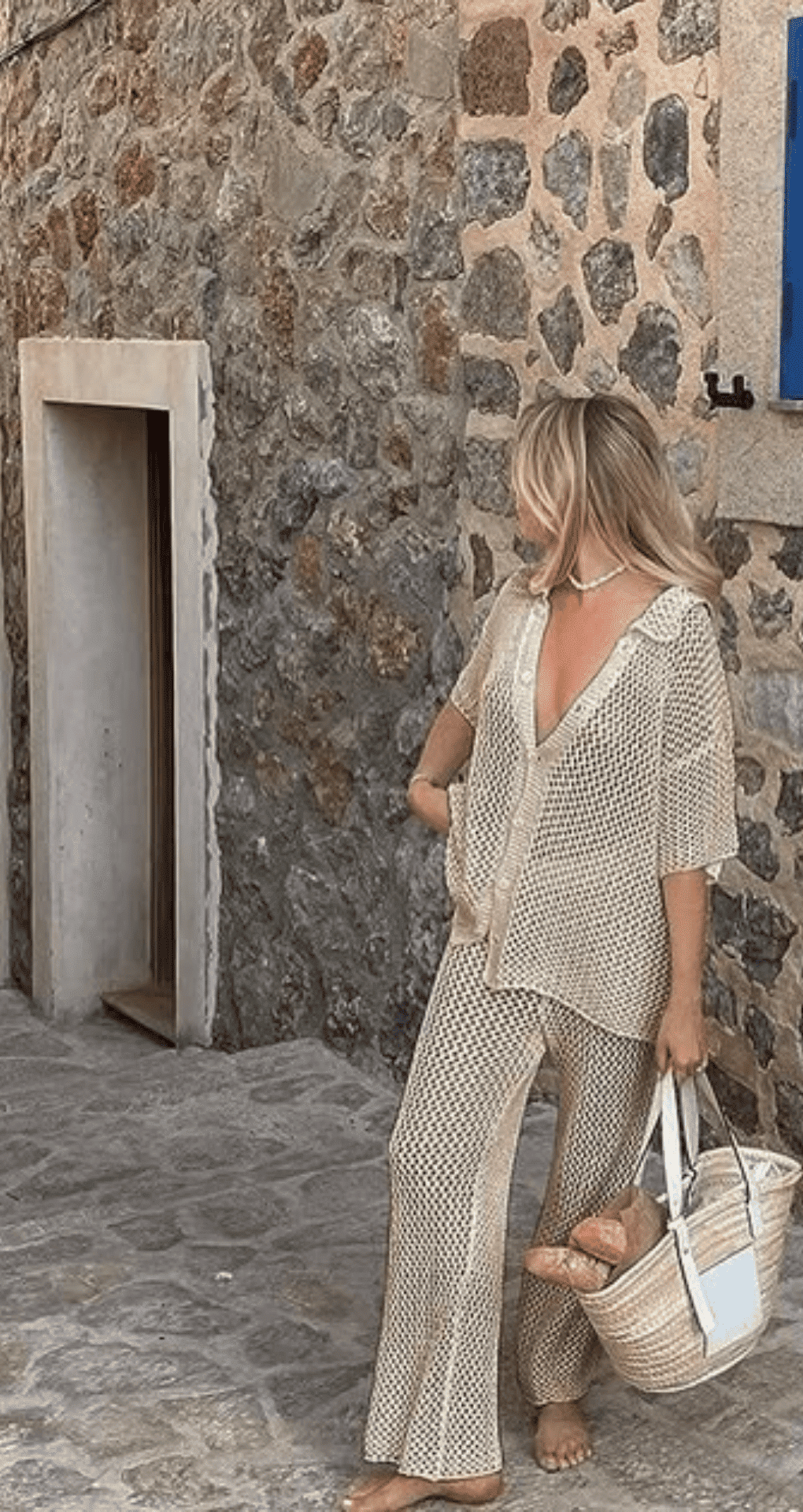 Flared Trousers & Button-Up Top