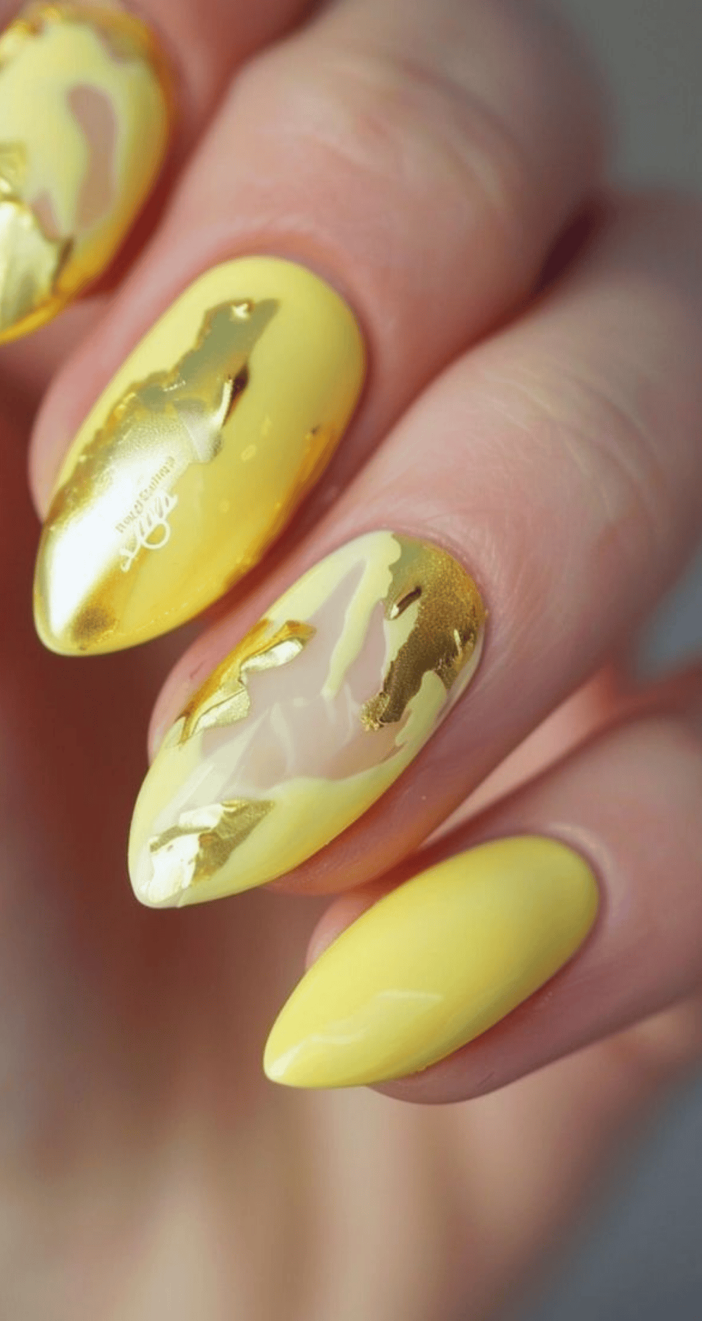 Golden Yellow Foil Accents