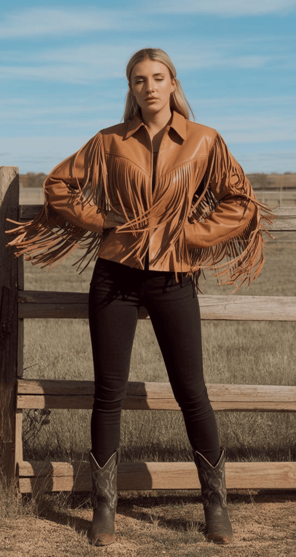 Leather Jacket & Skinny Jeans