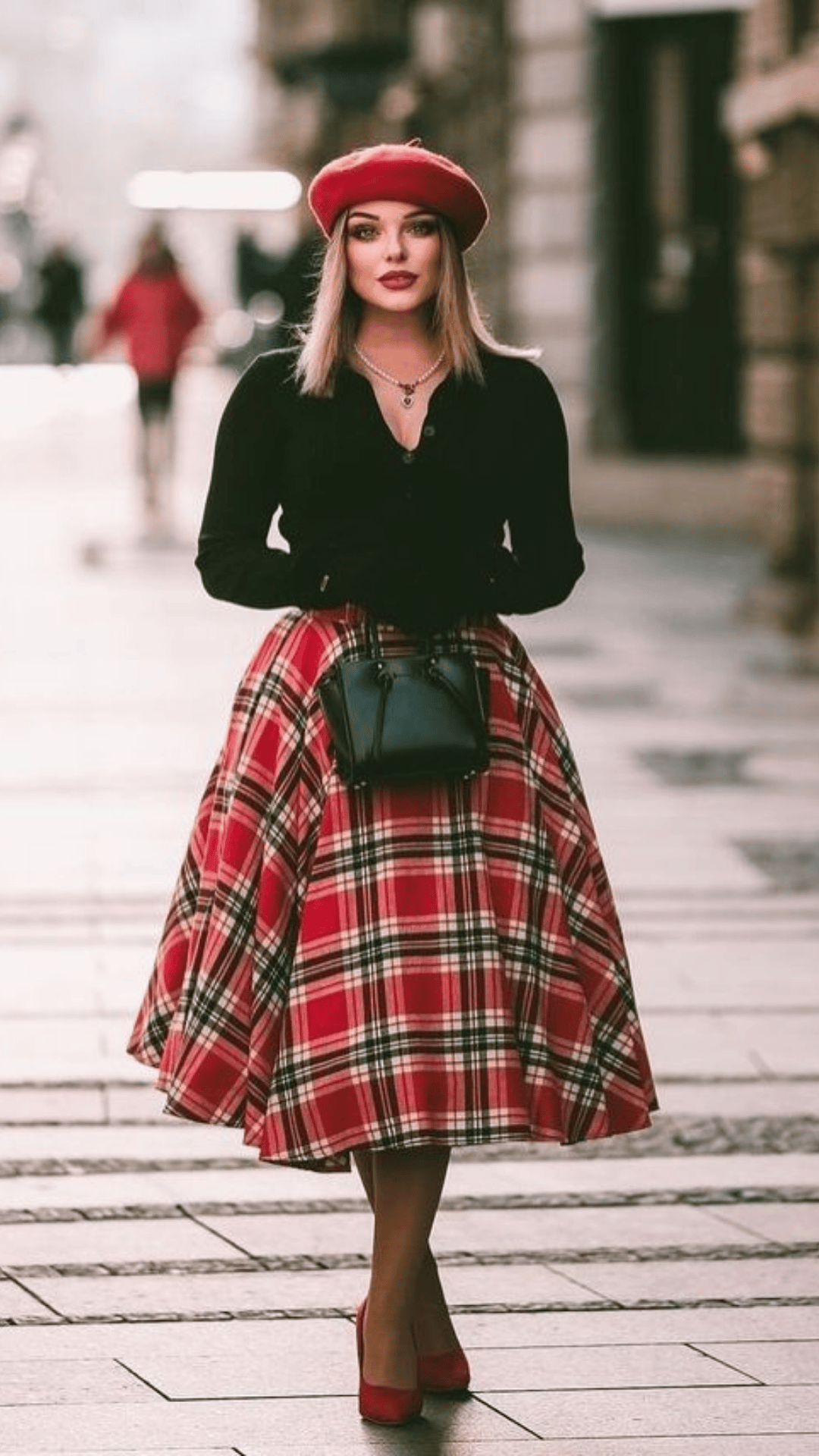 Modern Tartan Streetwear Look