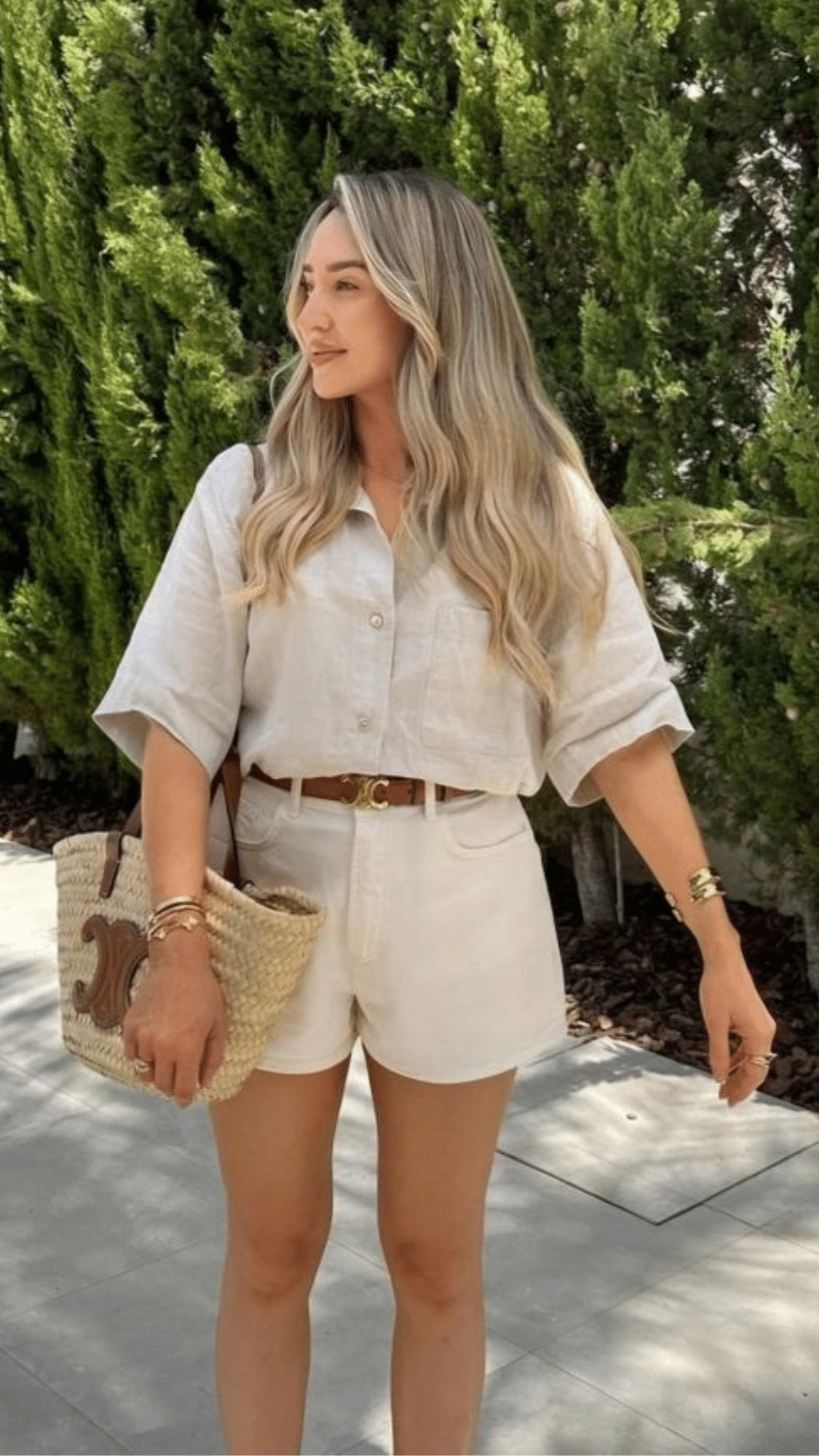 Short-Sleeve Button-Down and Shorts