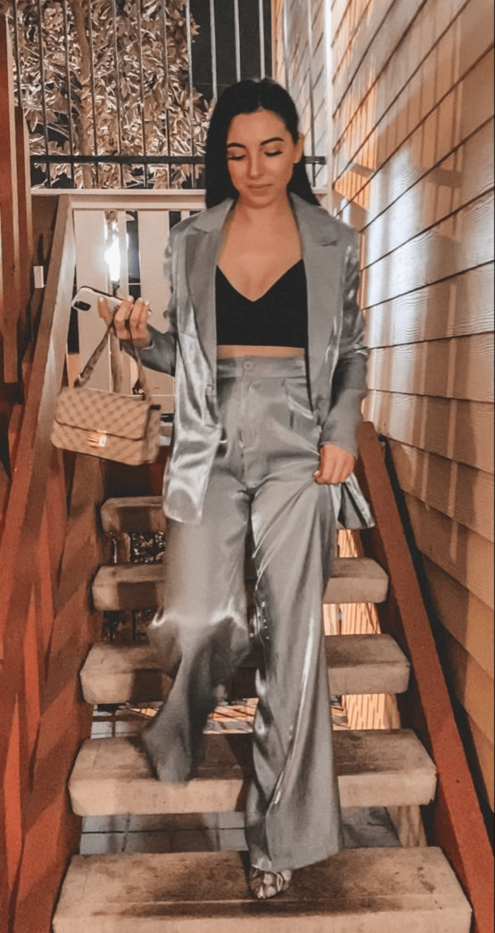 Tailored Blazer & Silk Pants