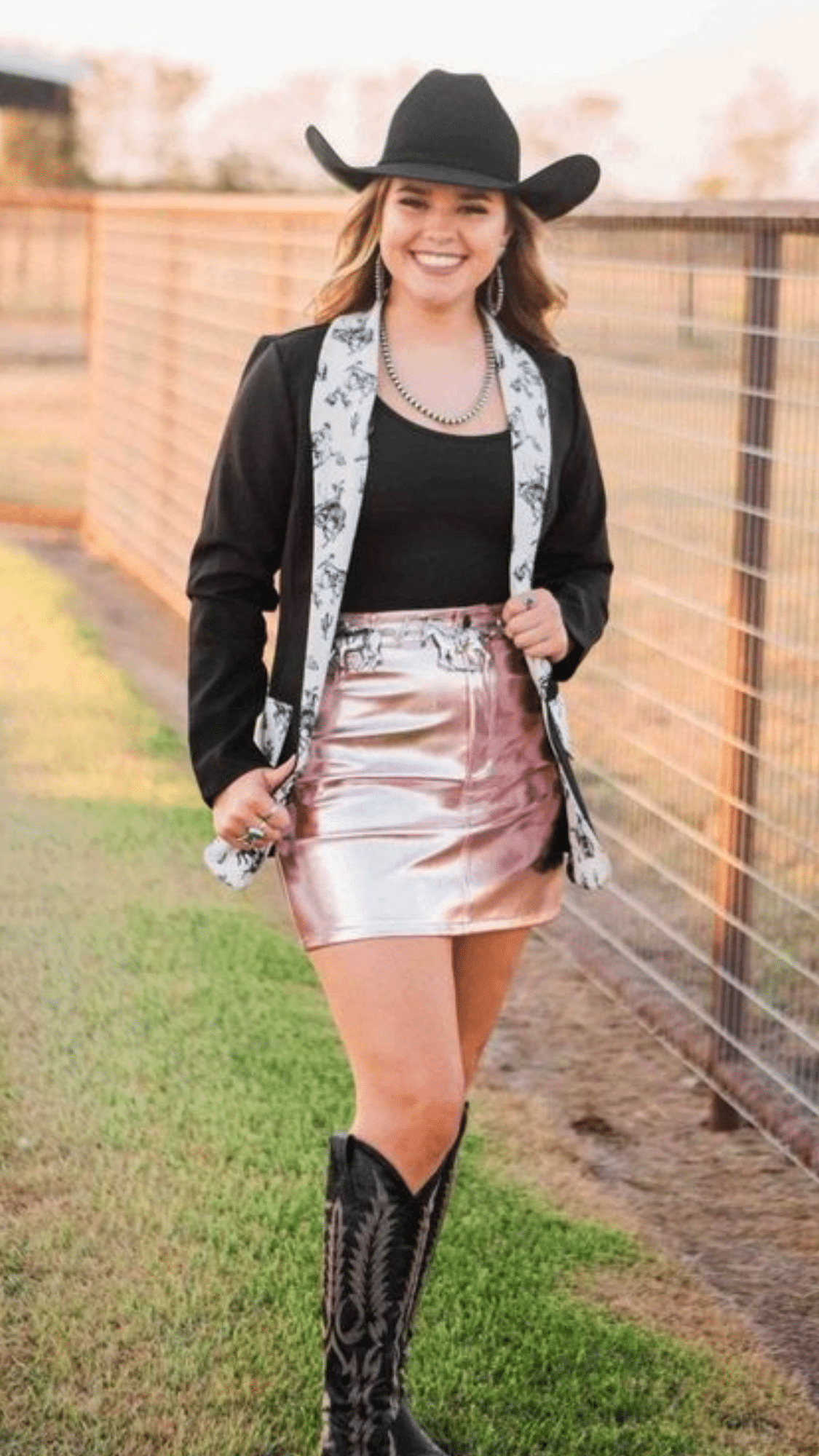 Western Blazer and Skirt