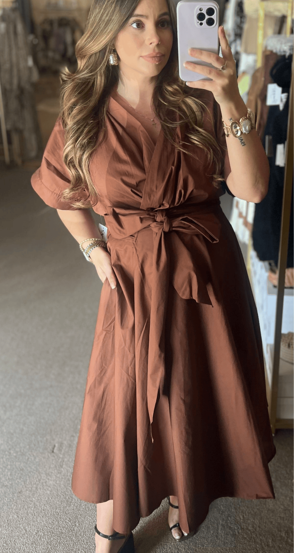 Wrap Dress with Belt