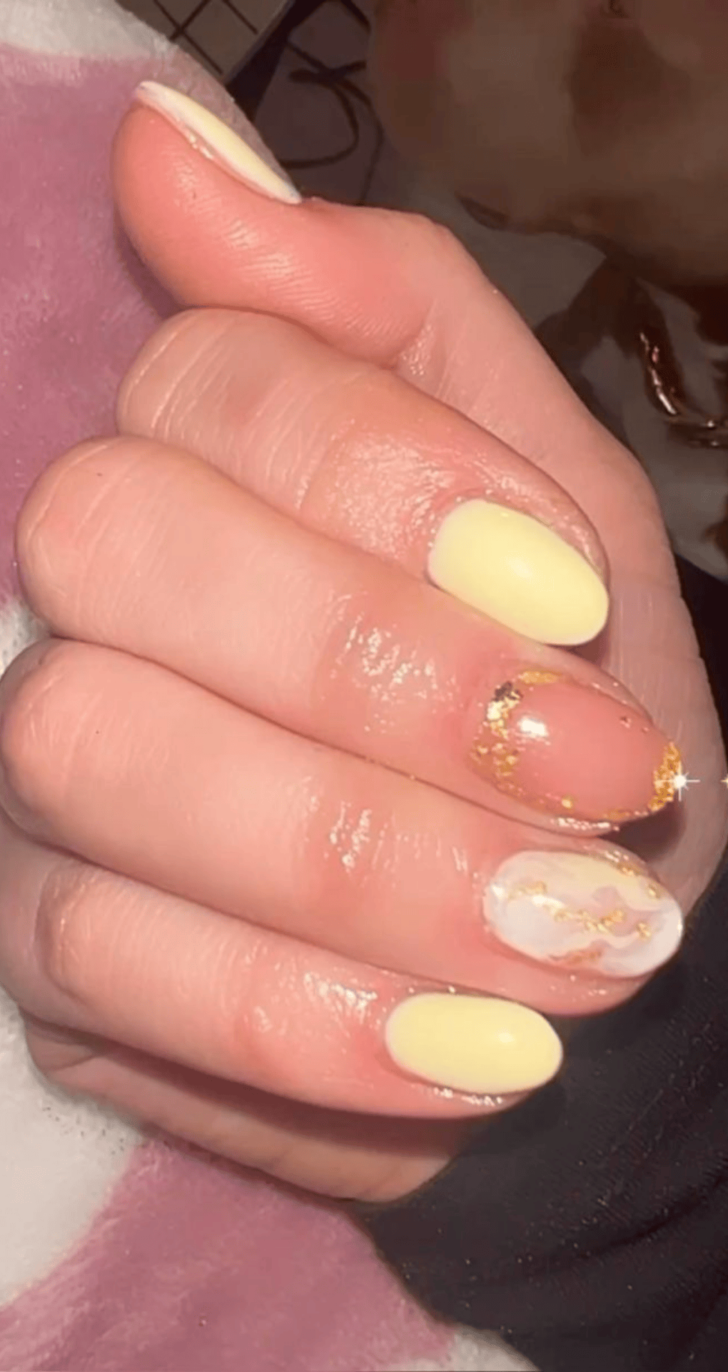 Yellow Marble Swirl