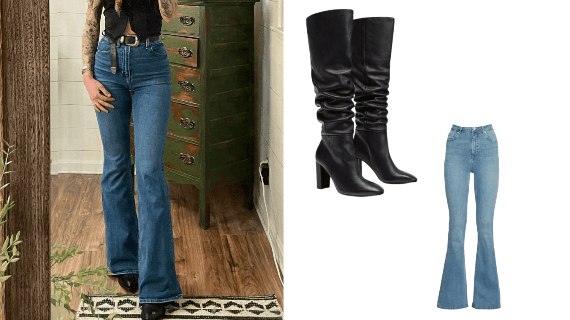 Western Boots with Bootcut Jeans
