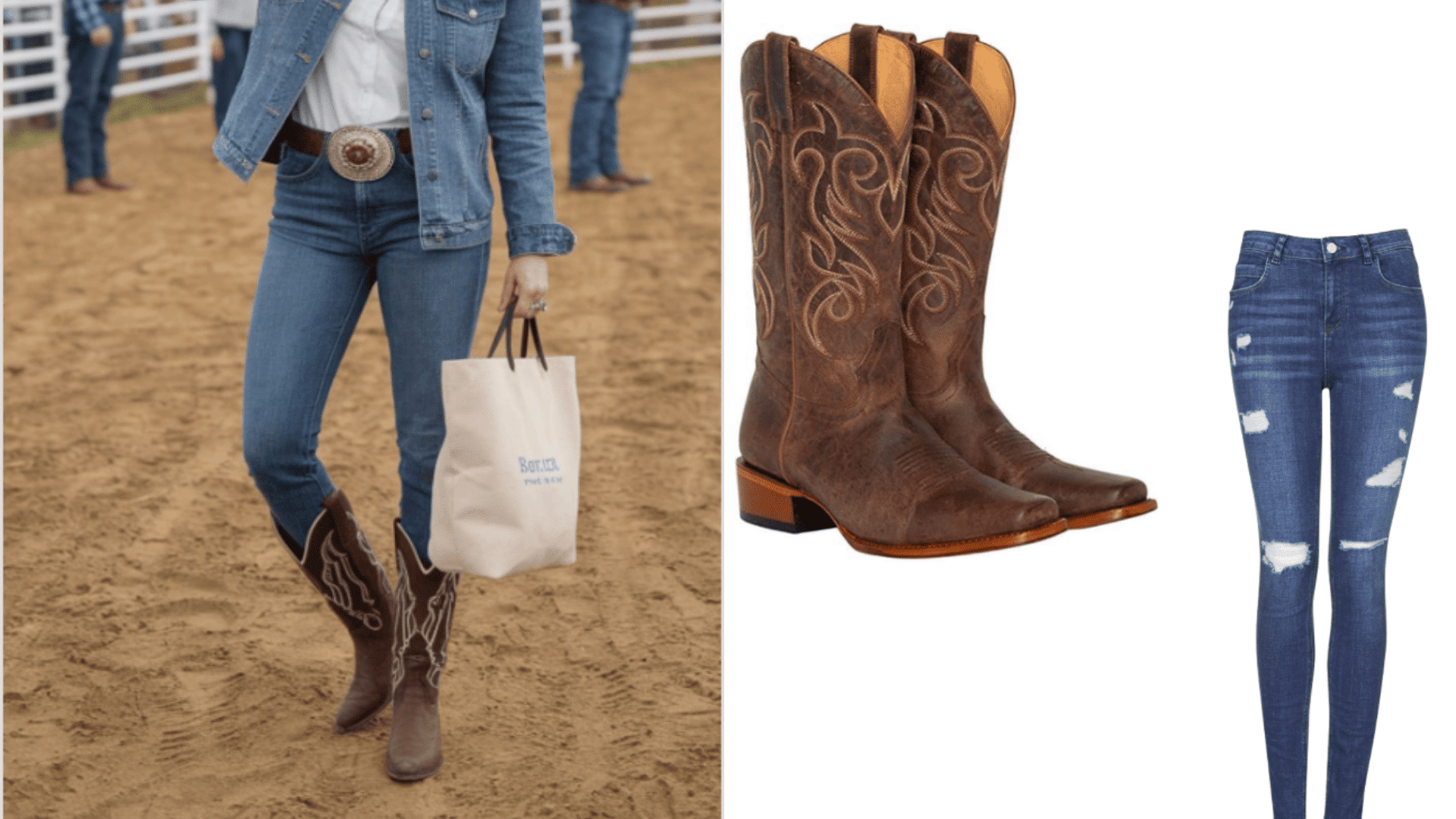 Cowboy Boots with Slim-Fit Jeans