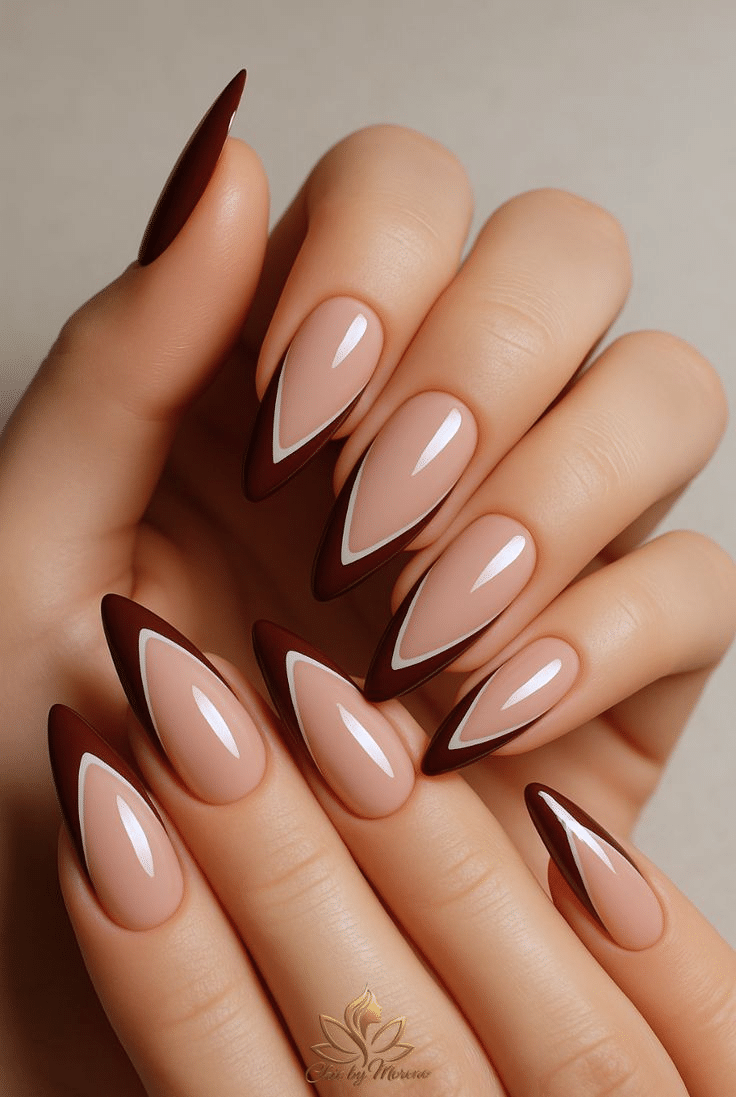 Chestnut French Tips