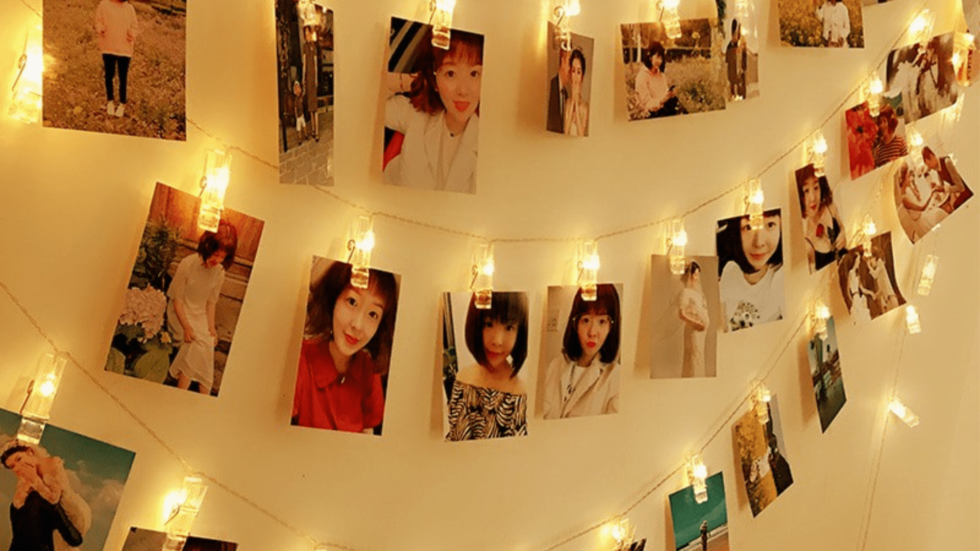 9 photo string display