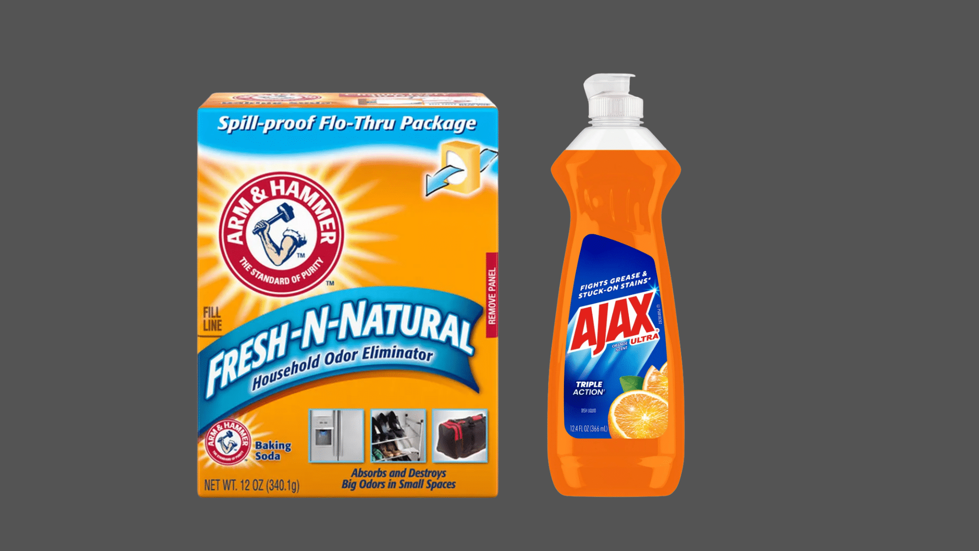 baking soda and dish soap cleaner
