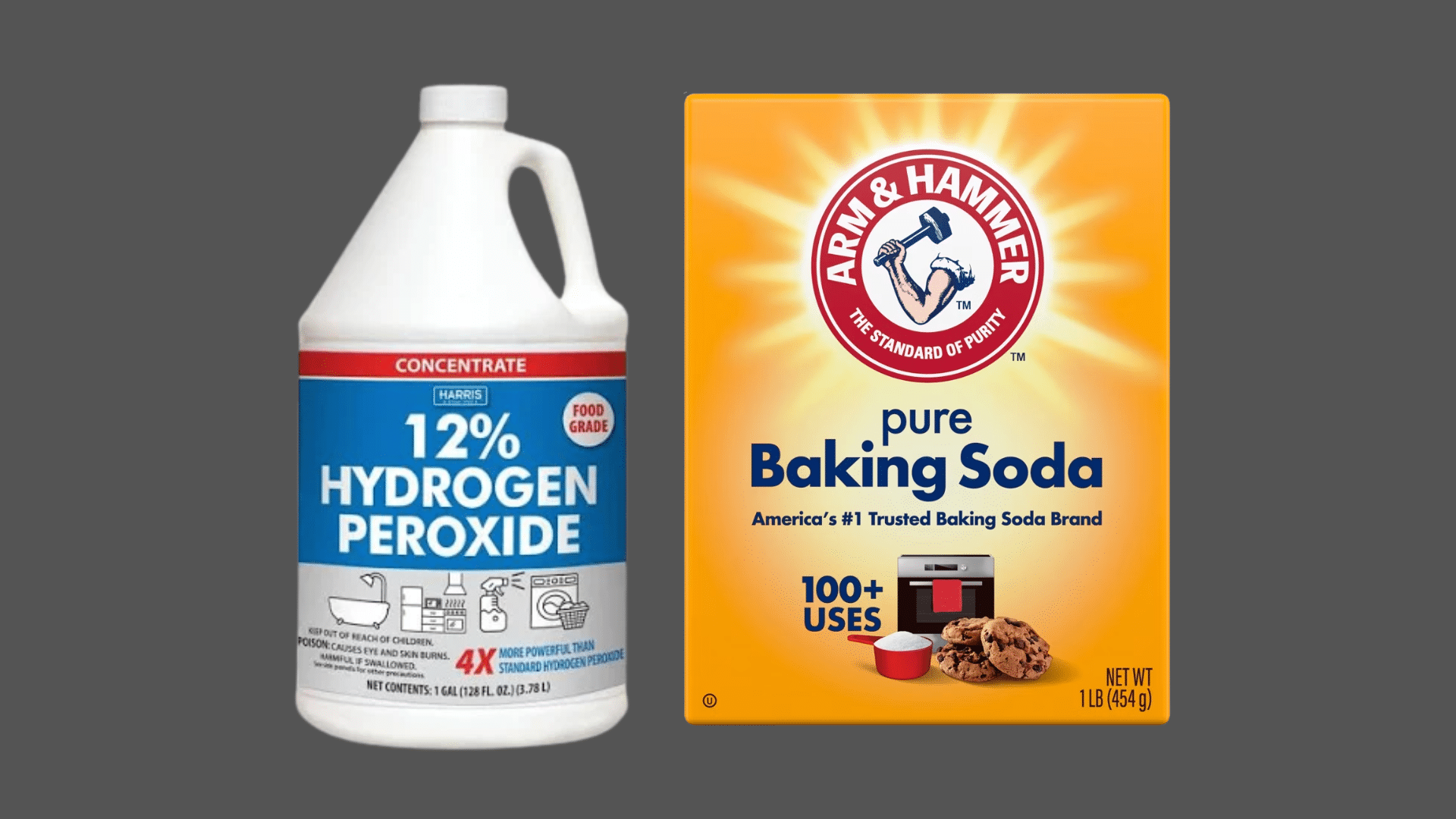 baking soda and hydrogen peroxide shower cleaner