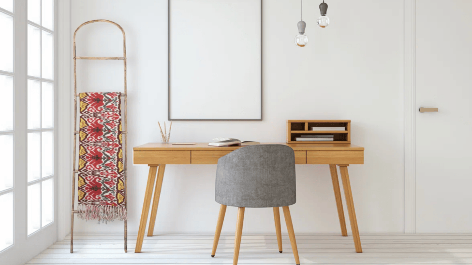 bamboo blanket ladder