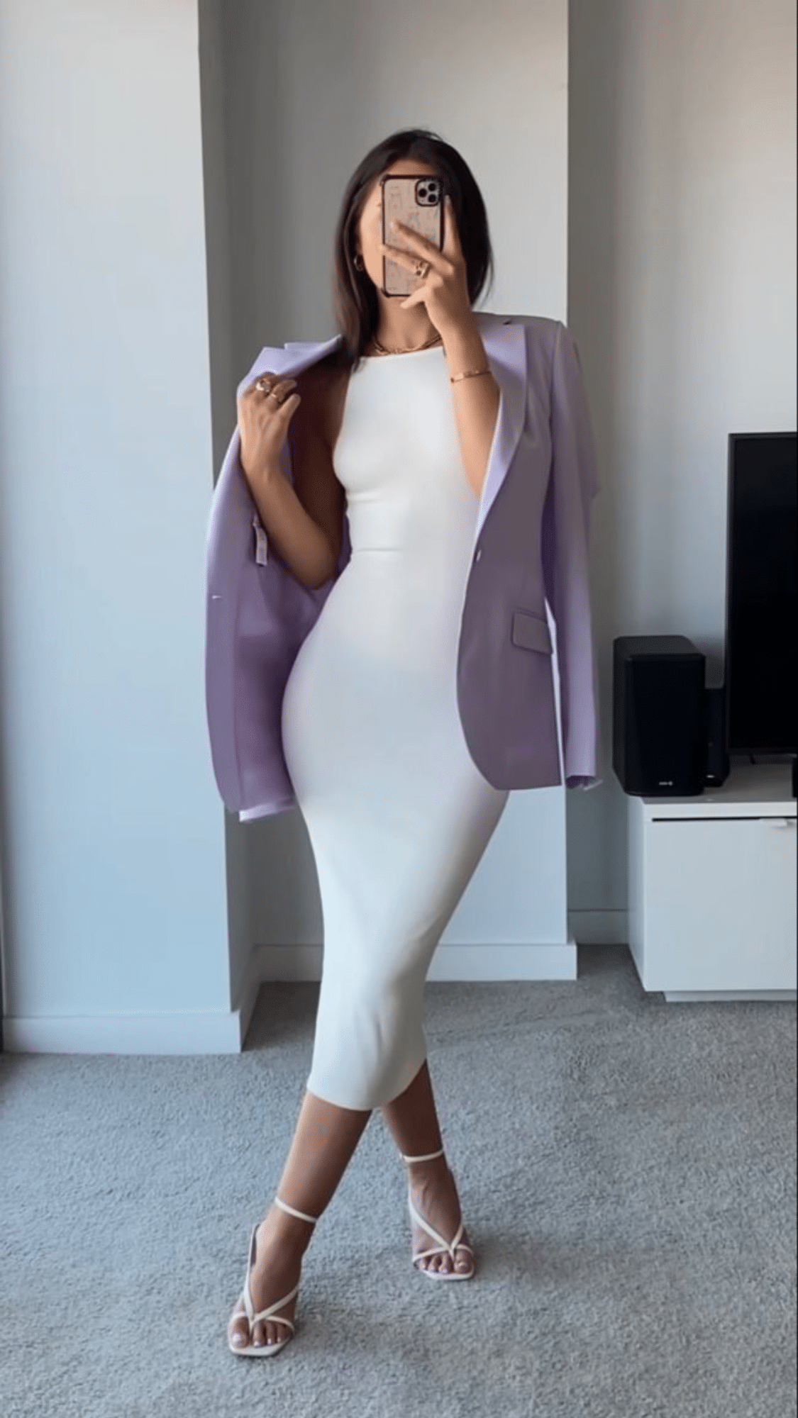 bodycon dress with a blazer