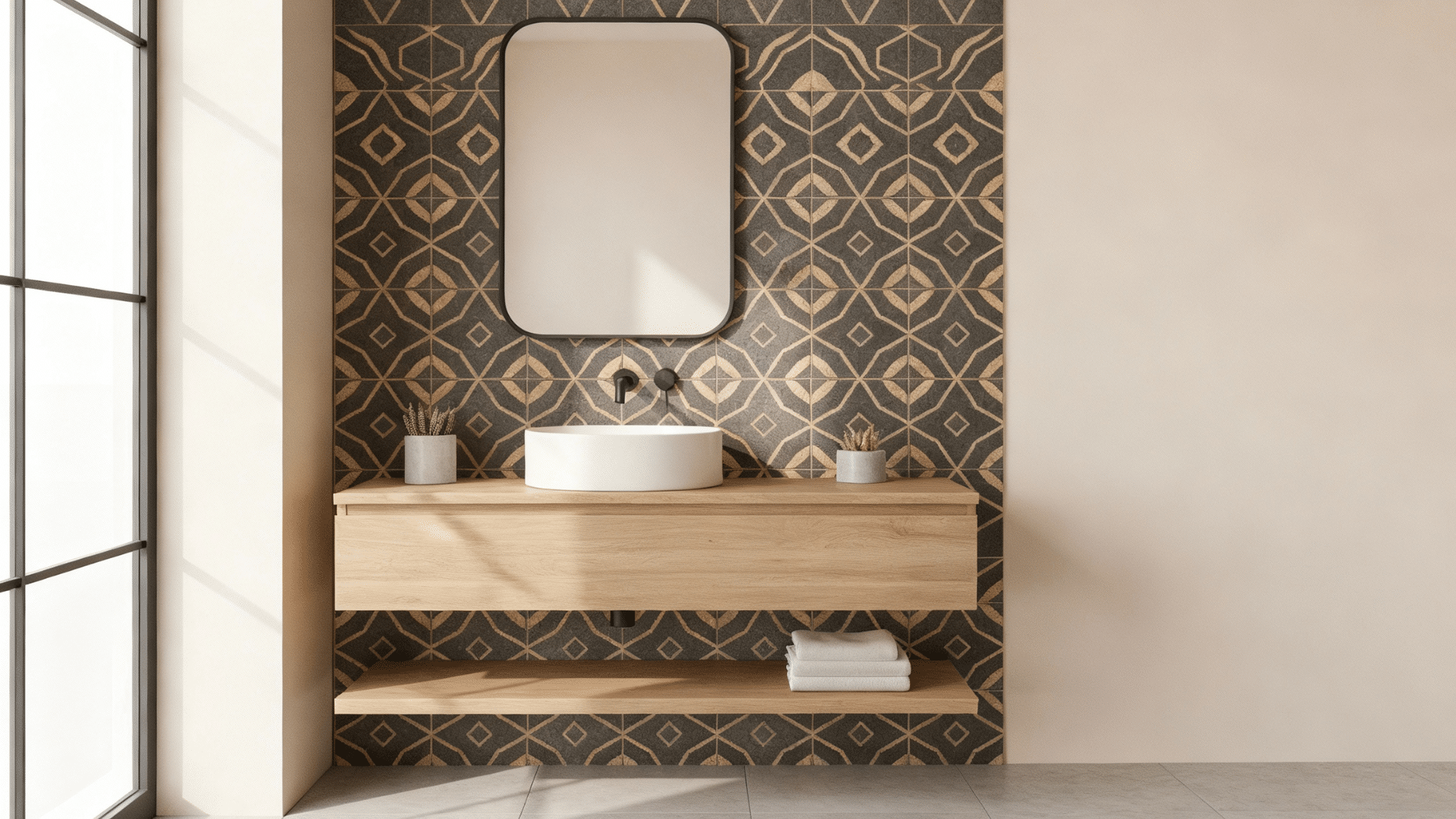 Bold Tile Accent Wall