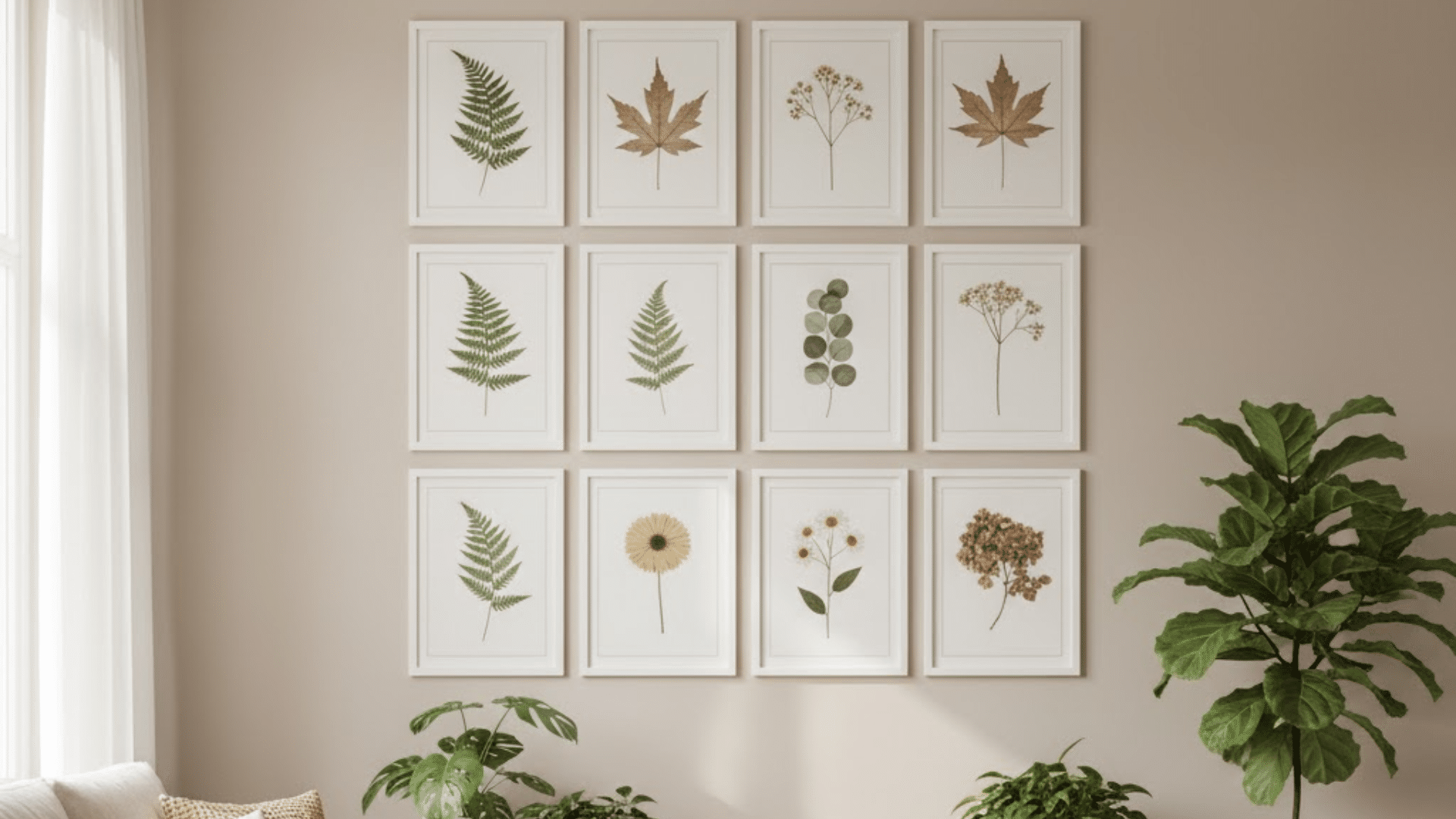 framed botanical prints