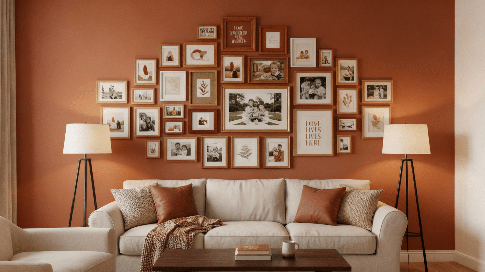 gallery wall of memories