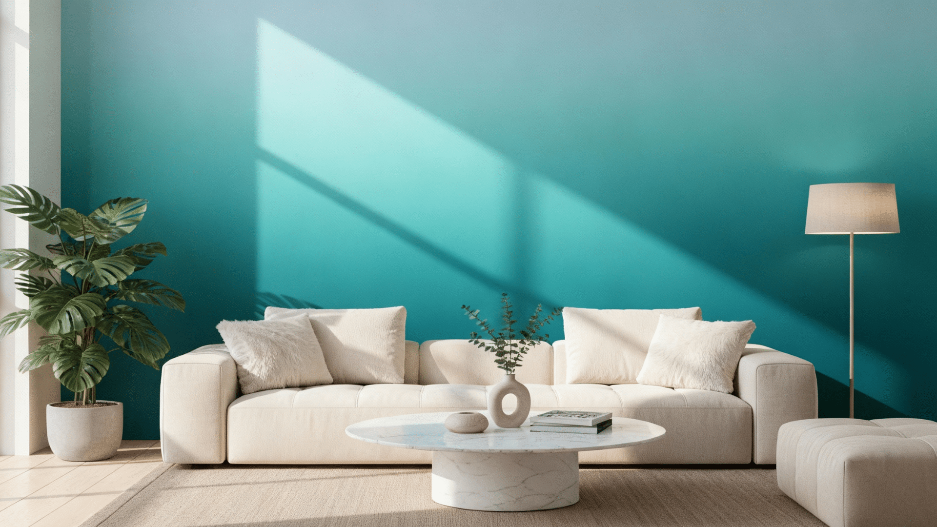 gradient painted wall