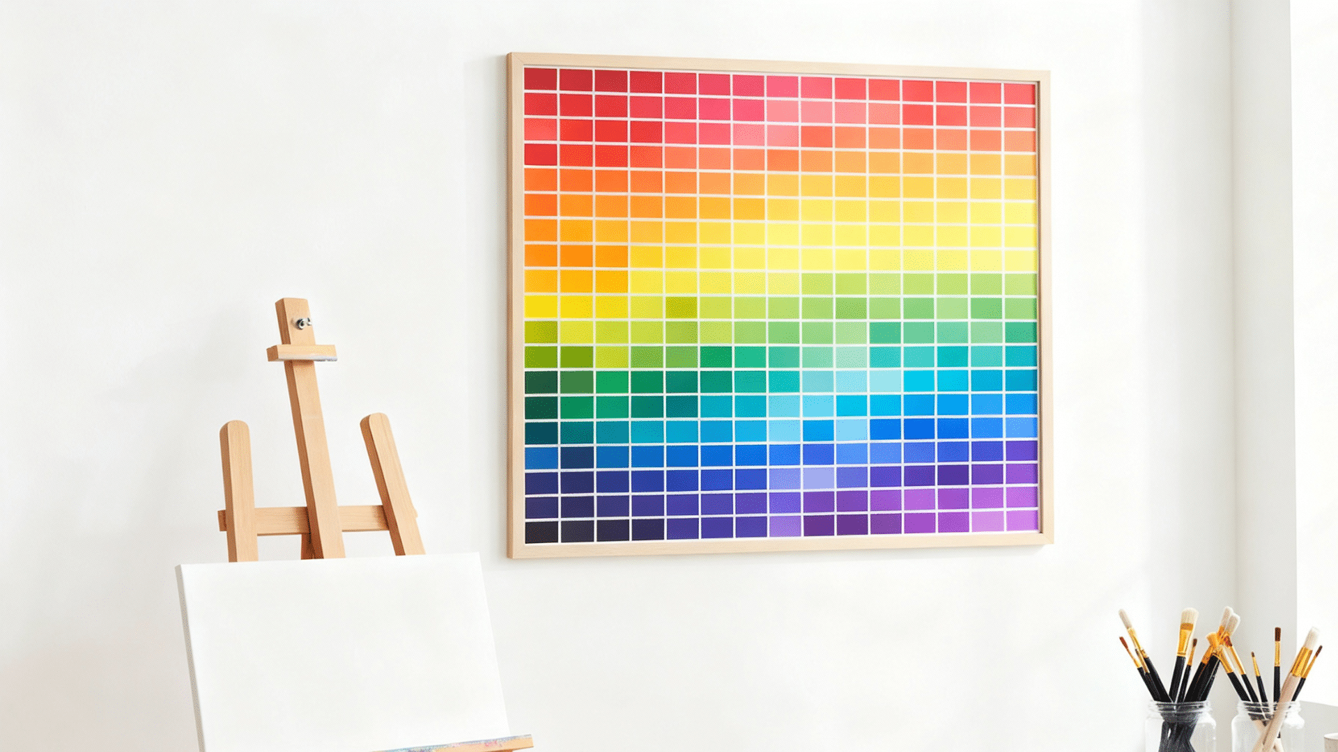 paint swatch wall art